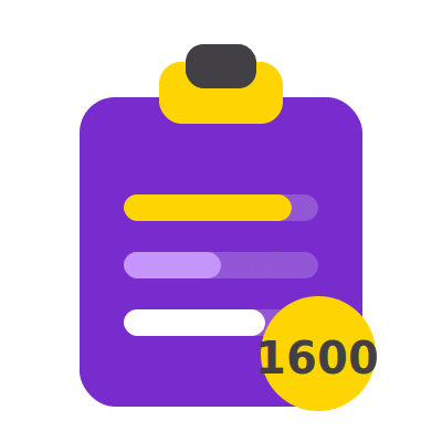 SmartMocks icon: adaptive Digital SAT mock tests in the Bluebook format